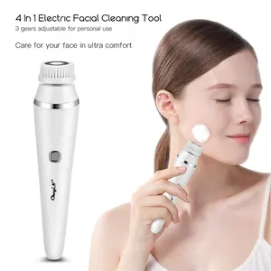 Appareil de nettoyage facial électrique en silicone étanche IPX7, brosse nettoyante profonde avec tête de brosse remplaçable, pour le visage, le corps et le nez - Product Image 2