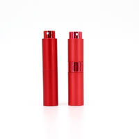 Atomiseur de parfum rechargeable miniature en aluminium de 5 ml, 8 ml, 10 ml, format voyage, vente chaude