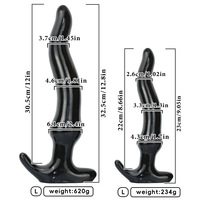 Plug anal incurvé extra-large, conception ultra-longue pour insertion anale, outil de masturbation pour hommes et femmes, usage prolongé