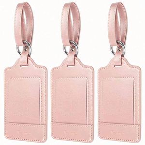 Juego de Etiqueta de Equipaje Antirrobo de Cuero de Lujo y Porta Pasaportes RFID con Patrón de Letras, Accesorios de Viaje Listos para Vender - Product Image 4