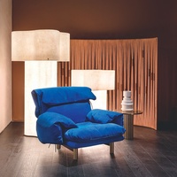Superbe fauteuil de canapé en tissu simple au design italien confortable et doux
