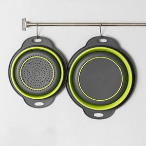 Juego de Coladores Plegables de Silicona para Cocina, Colador Multifuncional Plegable para Frutas y Verduras para Uso Doméstico - Product Image 3
