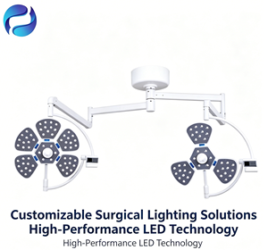 Lampe chirurgicale LED à pétales, éclairage d'opération hospitalier, lampe de bloc opératoire sans ombre, équipement vétérinaire, éclairage de plafond pour interventions chirurgicales - Product Image 2