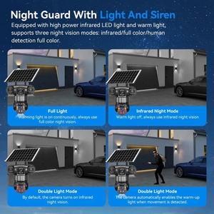 15mp HD Three Lens Network 360 Bullet AI 4g Sim Card Solar <b>Camera</b> Outdoor IP PTZ CCTV <b>Wireless</b> Wifi Surveillance <b>Security</b> <b>Camera</b> - Product Image 5