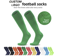 Chaussettes de football respirantes de haute qualité avec logo de manchette Chaussettes de sport d'hiver résistantes à l'usure