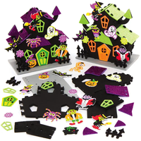 Kit de bricolage 3D pour maison dans l'arbre et citrouille d'Halloween Art et artisanat pour enfants avec feutre pour décorations de maison hantée
