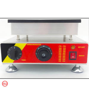 Nouvelle gaufrière en acier inoxydable en forme de cœur à 35 trous, commerciale et domestique, électrique, antiadhésive, à économie d'énergie, avec support - Product Image 6