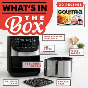 <span class=keywords><strong>Friteuse</strong></span> à air <span class=keywords><strong>Gourmia</strong></span> 8 Qt, grande capacité, FryForce360, affichage numérique, 12 préréglages, rôtir, cuire, griller, déshydrater, compatible lave-vaisselle - Product Image 6