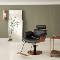 Kursi Salon Rambut Desain Ergonomis Kayu Melengkung Diskon Menarik Kursi Tata Rambut Wanita Kursi Rias