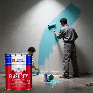 Cat dinding tahan UV tahan <span class=keywords><strong>Alkali</strong></span> asam luar ruangan tahan cuaca sempurna lapisan cat adhesi kuat - Product Image 1