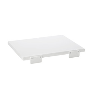 Tabla de cortar de teflón blanca de alta densidad profesional 40 x 30 x 2 cm, suministros para hostelería al por mayor - Product Image 1