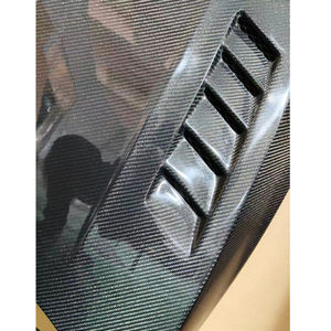 Pour VW <span class=keywords><strong>POLO</strong></span> <span class=keywords><strong>GTI</strong></span> 2018-2020 capot moteur de voiture couvre capot en Fiber de carbone capot avant évents Bodykit - Product Image 4