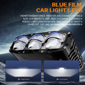 Luces LED AKE Z6 Nuevas de 160W para Parrilla de Coche, Súper Brillantes, Seis Lentes, 12V 24V, Luces Delanteras para Parrilla de Vehículos Todoterreno y Camiones - Product Image 5