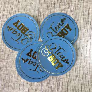 48pcs Squadra Squadra Ragazzo Della Ragazza Del Bambino Doccia <span class=keywords><strong>Sticker</strong></span> Decorazioni Del Partito di Genere Rivelare Adesivi - Product Image 3