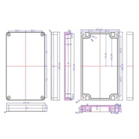 Équipement électrique Boîte de jonction électronique Boîtier en plastique personnalisé pour l'extérieur Boîte de projet étanche à la poussière