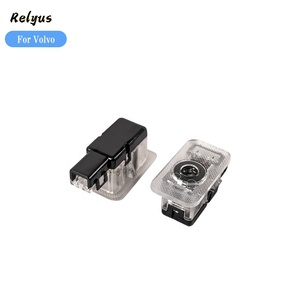 ไฟส่องประตูรถยนต์ Relyus LED พร้อมโลโก้ฉายภาพ วัสดุอลูมิเนียมอัลลอยด์ ใช้ไฟ DC 12V/24V สำหรับ S80/V70N/XC70/S60/XC90/S60N/V60/<span class=keywords><strong>C30</strong></span> 12 - Product Image 1