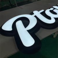 Enseignes lumineuses LED frontales Daco Sign pour intérieur, lettres interchangeables, conception gratuite, OEM/ODM, décoration publicitaire pour écoles, IP65