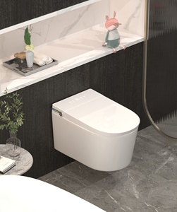 WC Intelligente <span class=keywords><strong>a</strong></span> Parete con Coperchio Automatico, Sensore <span class=keywords><strong>a</strong></span> Pedale, Potenziamento <span class=keywords><strong>Pressione</strong></span> Acqua, Toilette Senza Contatto 220V - Product Image 2