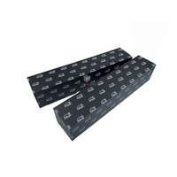 Caja de Cartón Rígida Larga Personalizada para Paraguas, Color Negro Mate, con Recubrimiento UV, Relieve y Forro de Esponja, para Regalos y Manualidades