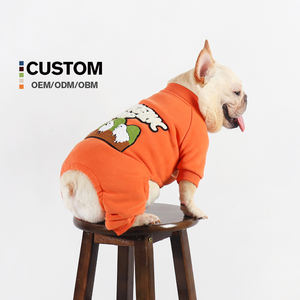 OEM vêtements pour animaux de compagnie vêtements d'hiver pour chiens épaissi chaud mode fermeture éclair polaire une pièce pull manteau pour animaux de compagnie chiot veste <span class=keywords><strong>bouledogue</strong></span> français - Product Image 1