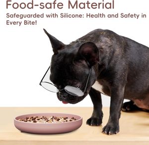 Comedero Lento de Silicona Ecológico Personalizado para Perros y Gatos, Diseño Moderno y Redondeado de Lujo, Duradero, Arcoíris, para Uso en Interiores - Product Image 3