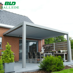 Impermeable de persiana de sistema de techo kits de jardín al aire libre de aluminio pérgola retráctil bioclimática - Product Image 1