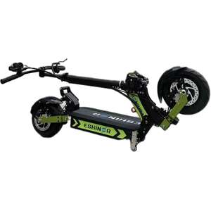 Pièces de trottinette électrique pour adultes Geofought M7, cadre de trottinette de 11 pouces, taille ouverte 150 mm, noir et vert, réglable en hauteur, pour DIY - Product Image 6