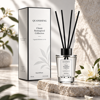 Diffuseur de parfum d'ambiance de luxe sans flamme à bâtonnets, à l'huile essentielle, longue durée
