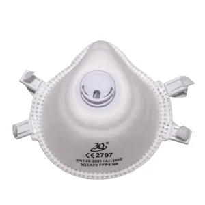 Ppe Respiratory Protective Painting Polishing Workwear Breathable Valve Anti Dust Ffp3 Disposable Face Mask