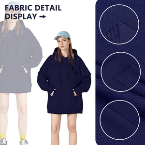 Tela de felpa francesa de poliéster, algodón y spandex 32S, 185 cm de ancho, 220 g/m², tejido elástico para sudaderas con capucha, conjuntos informales. - Product Image 4