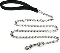 Laisse à chaîne pour petits chiens, collier à double rangée, collier à étranglement