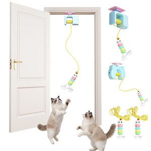 Jouet Électrique Automatique Écologique pour Animaux de Compagnie, Plume <span class=keywords><strong>Yo</strong></span>-<span class=keywords><strong>Yo</strong></span> Suspendue à la Porte, Amusant pour l'Auto-Entretenement des Chats, Intelligent, en Fausse Fourrure Moderne, Vente en Gros - Product Image 1