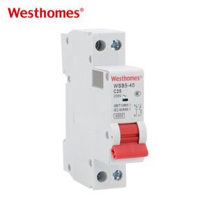 Disjoncteur miniature thermomagnétique WSB5-40 1P+N, <span class=keywords><strong>prix</strong></span> C10 C16 C32 <span class=keywords><strong>C40</strong></span>, disjoncteur miniature AC, disjoncteur 4,5 kA - Product Image 1