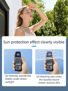 Auvent invisible pour porte d'entrée et fenêtre en promotion, livraison rapide, protection solaire incluse - Product Image 2