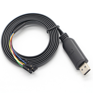 OEM/ODM FTDI FT232RL Chip <b>USB</b> <b>A</b> to Dupont 6Pin 0.1" Pitch TTL 3.3V 5V UART Cable Flat Wire for Router GPS Download Debugging - Product Image 1