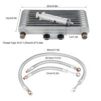 Kit de ventilateur de radiateur pour refroidisseur d'huile de moteur de moto avec construction en aluminium pour CG125