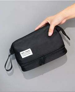 Borse cosmetiche portatili in Nylon con cerniera per uso esterno e custodia per trucco toppe lettera per la conservazione della bellezza - Product Image 2