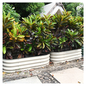 Lit de jardin <span class=keywords><strong>en</strong></span> métal Boîte de jardinière surélevée résistante à la corrosion pour légumes, fleurs, jardin et patio. - Product Image 2