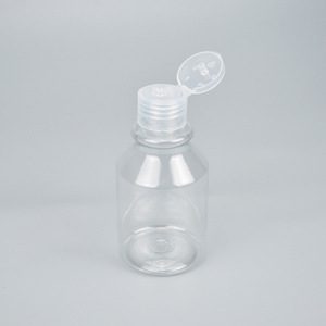 Transparent Pet Flip Top Bottle 150ml Cylinder Shape <b>Plastic</b> Packaging Bottle With 24mm <b>Cap</b> For General Use - Product Image 3