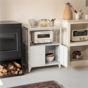 Bestseller Stahl möbel Zweitüriges Wohnzimmer Credenza Kitchen Dining Storage Cabinet