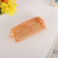 Étui à crayons transparent Emyway P01 / Pochette à crayons en PVC transparente grande capacité avec fermeture éclair personnalisable pour l'école et le bureau