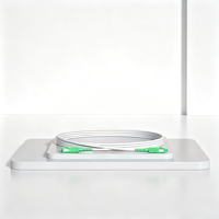 Penjualan Panas DIMAN White Simplex SC/APC G652D Fiber Patch Cord Single Mode FTTH Drop Cable Jumper untuk Jaringan Telekomunikasi.