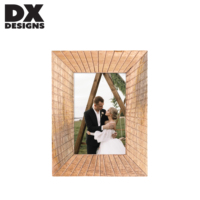 Bingkai Foto MDF DX Designs 4x6 5x7 8x10 Inch dengan Slot Tangan, Warna Coklat Rustic, Bingkai Gambar Kayu, Dapat Diletakkan di Meja, Dapat Dipasang di Dinding, Dekorasi Rumah & Pernikahan