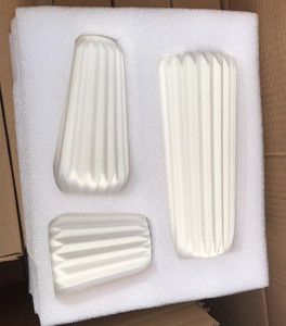 Set Moderno e Creativo di 3 <span class=keywords><strong>Vasi</strong></span> <span class=keywords><strong>in</strong></span> <span class=keywords><strong>Ceramica</strong></span> Bianca per Decorazioni Centrotavola e Arredamento Casa - Product Image 6