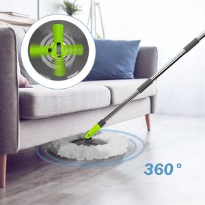 Customized Hot Deals Wholesale Magic Spin 360 Microfiber Mop with Cleaning Mop and Steel Twisted Pole Mop Durable - Product Image 4