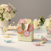 Boîte à cadeaux en gros sur le thème de la Saint-Valentin, boîte à poignée en papier portable pour pâtisseries, biscuits et bonbons