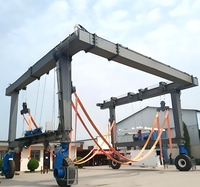YAOU 30T 50T 800 tonnes 1000 T 1200 tonnes Grue mobile à portique à pneus en caoutchouc pour le levage de bateaux, grue de levage maritime pour le levage de yachts