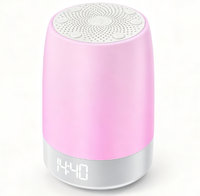 Machine à bruit blanc pour bébé, lampe multicolore, lecture Bluetooth, réveil