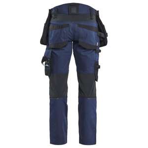BLAKLADER - 197011498699C48 Pantalones Craftsman en elástico de 2 vías Azul marino oscuro/Negro-PANTALÓN DE TRABAJO EAN 7330509950975 - Product Image 3