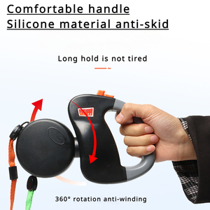 Nueva Correa 3M para dos perros, cuerda de tracción de doble cabeza automática para dos perros, doble cabeza de plomo de correa, suministros para perros - Product Image 2